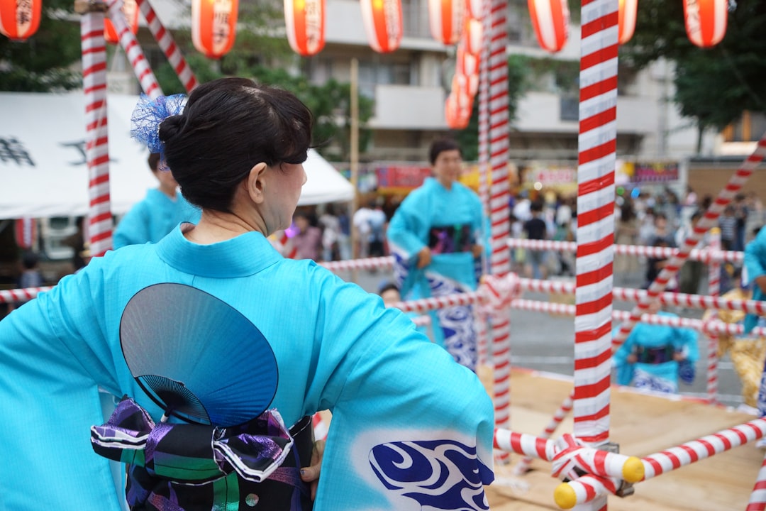 Japanese Summer Festival named bon-odori.
