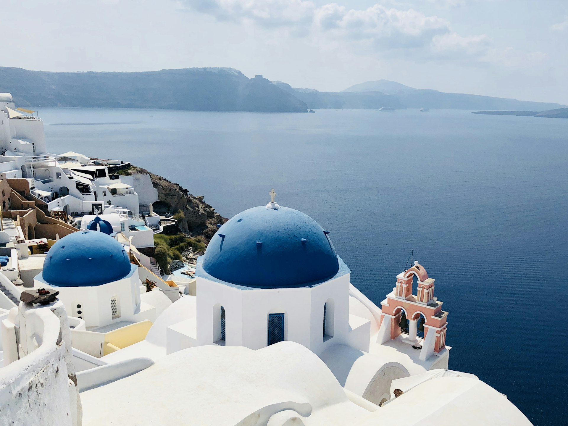 Santorini caldera view