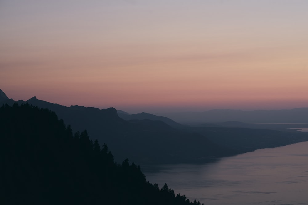 aerial photography of mountain