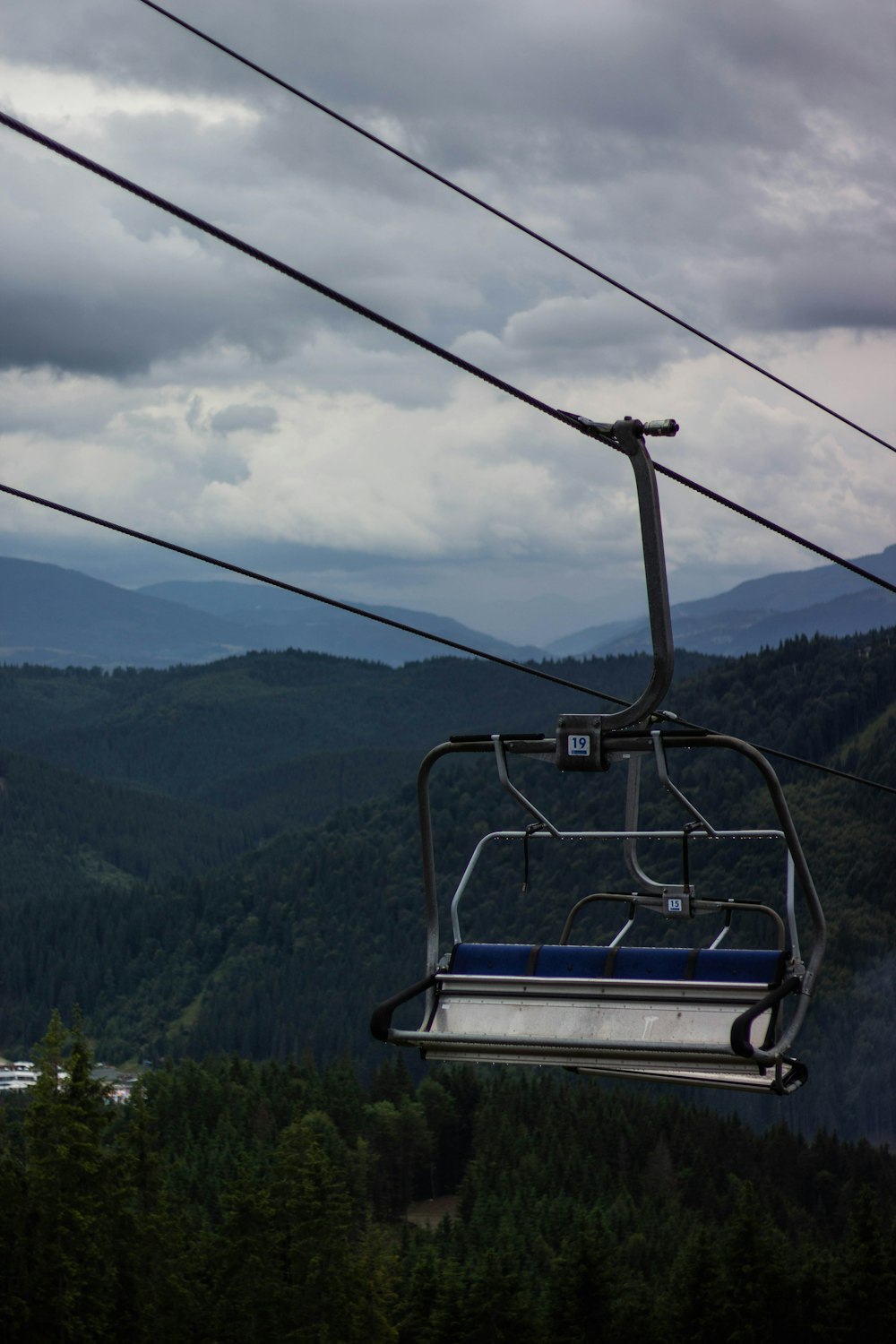 gray cable car