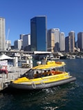 yellow and gray yacht