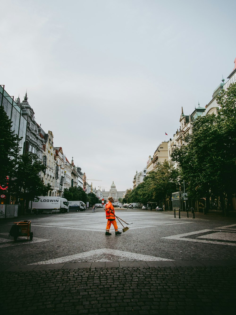 man on street