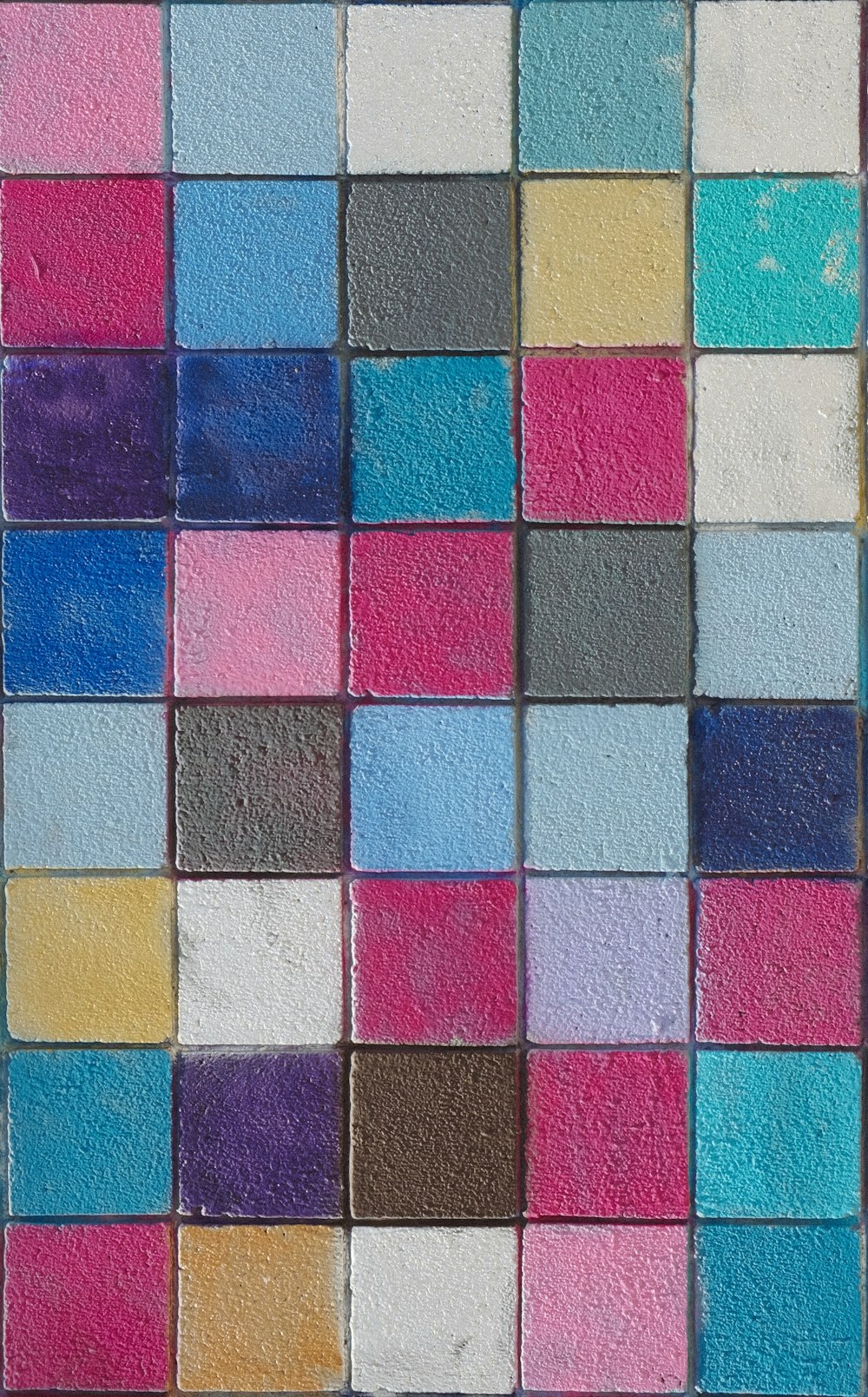 telhas de mármore multicoloridas