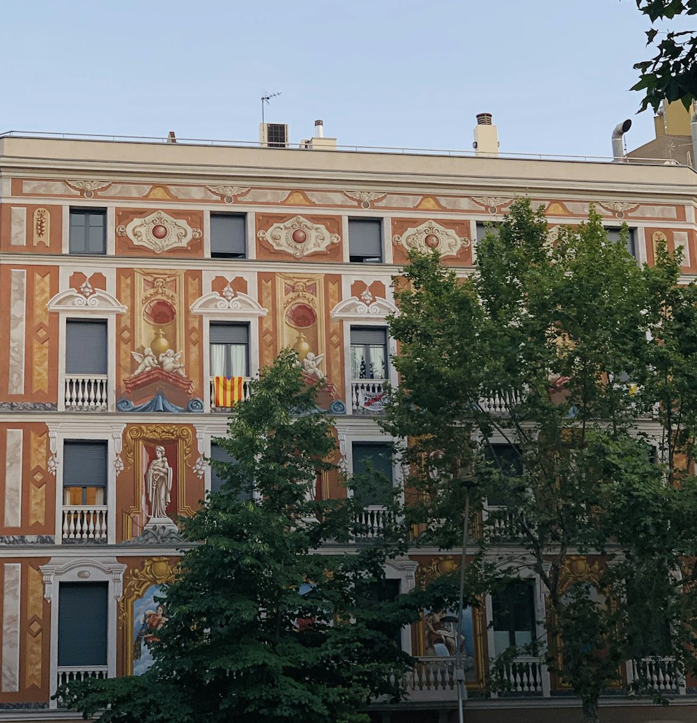 green trees beside building