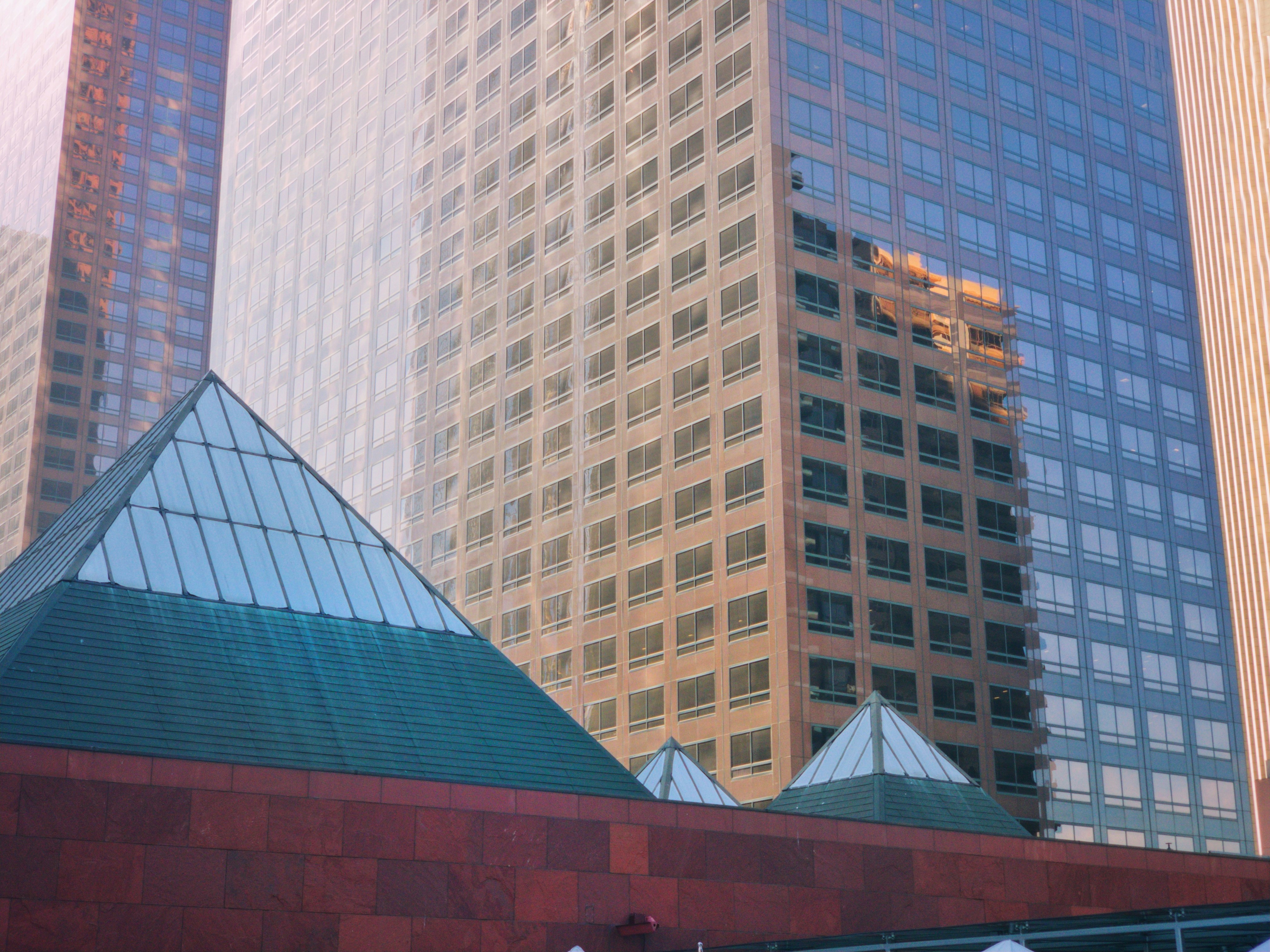 Urban view of tall buildings