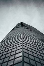 tall black building close-up photography