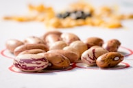Close-up of legumes and beans in vibrant colors.