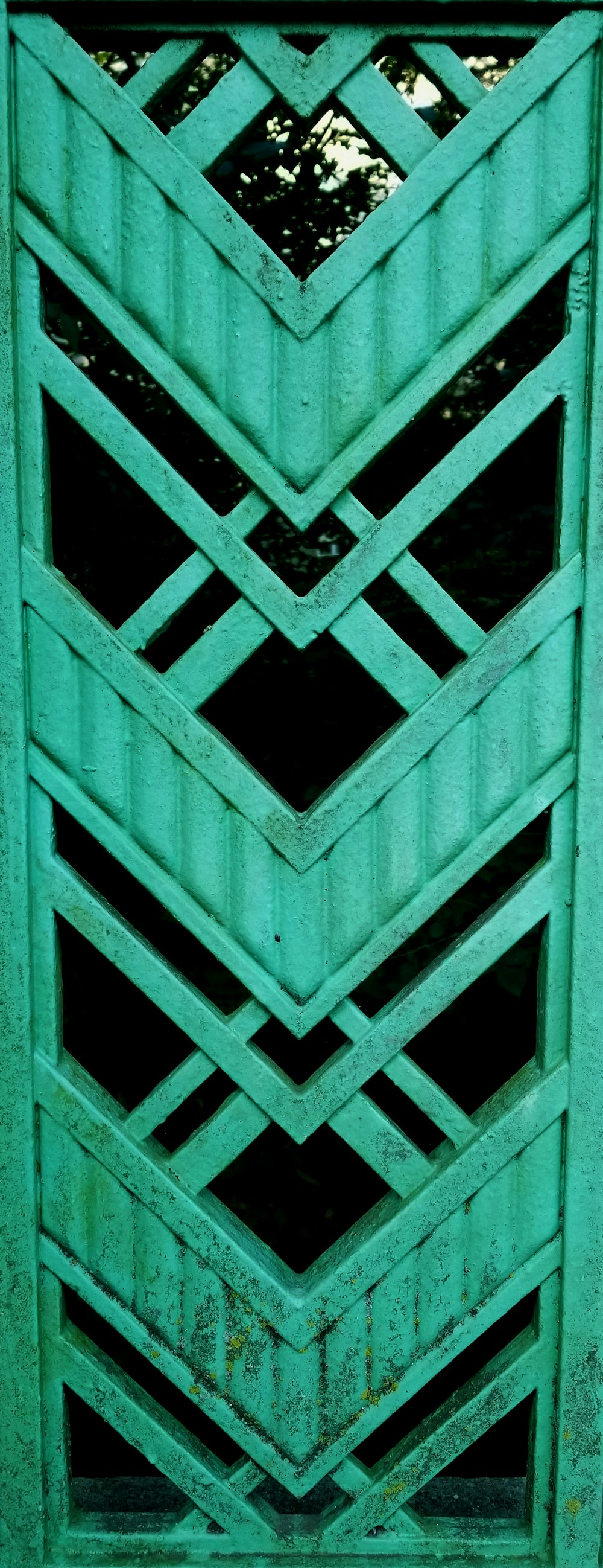 green metal gate