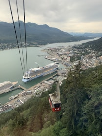 overlooking ship port at daytime