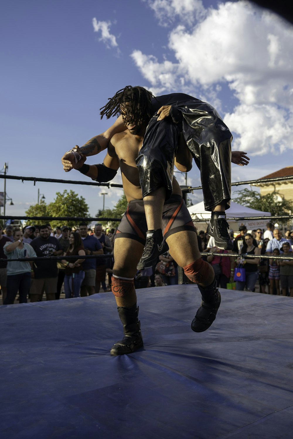 wrestler on ring