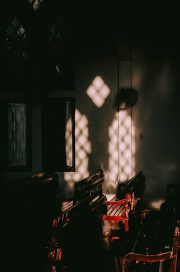 Sunlight streaming through the windows of Trapani Flow Yoga studio, casting warm patterns on wooden floors.