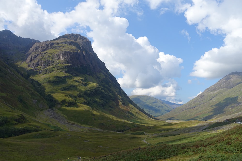 landscape photograph of mountain ranges