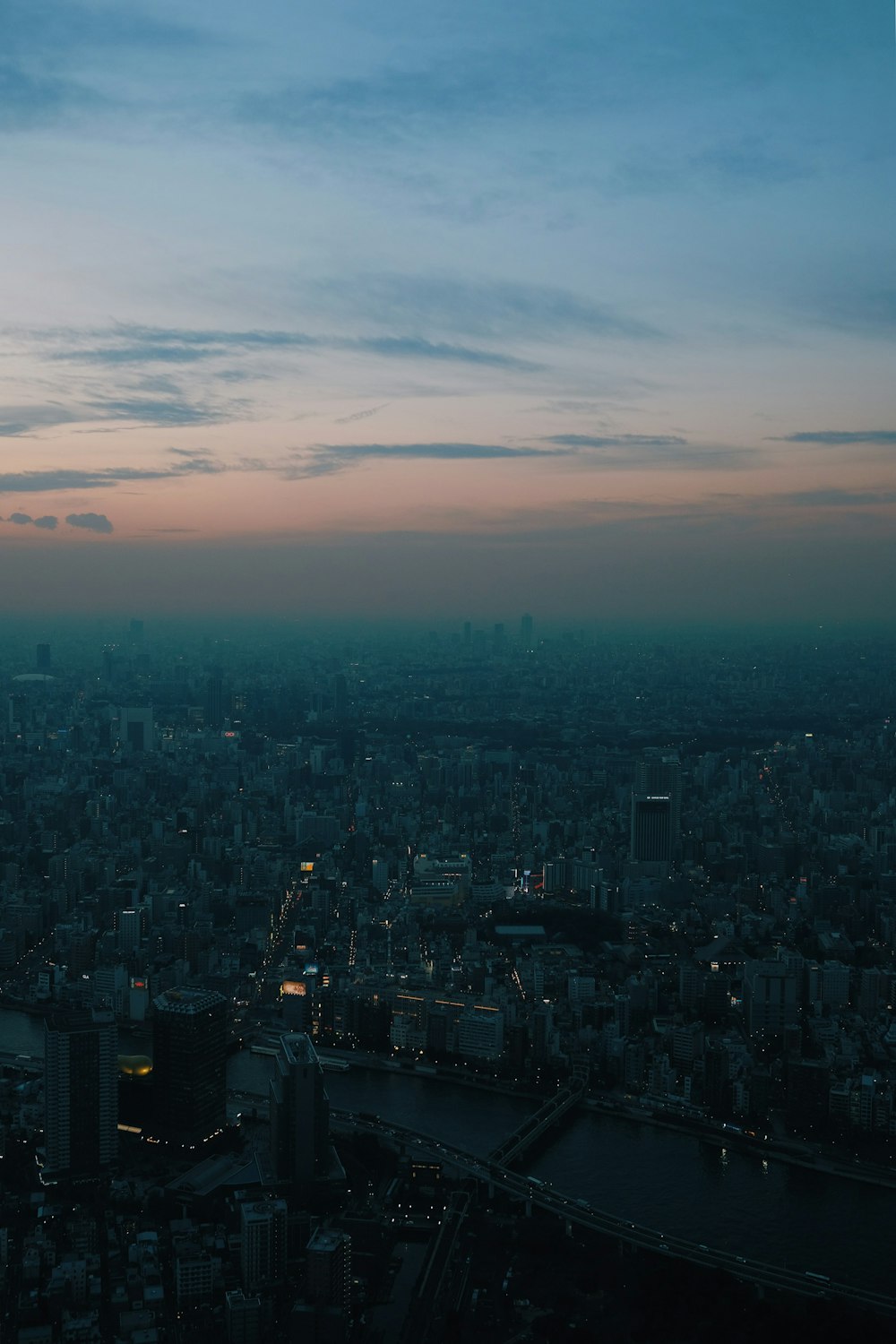 aerial view of buildings