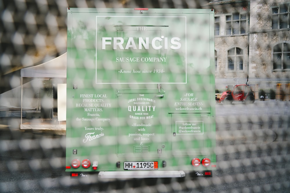 green Francis box truck