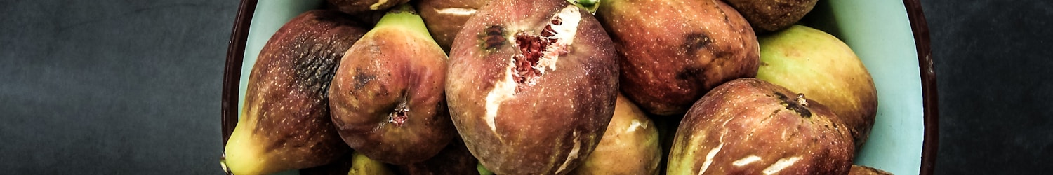 brown fruits in plate