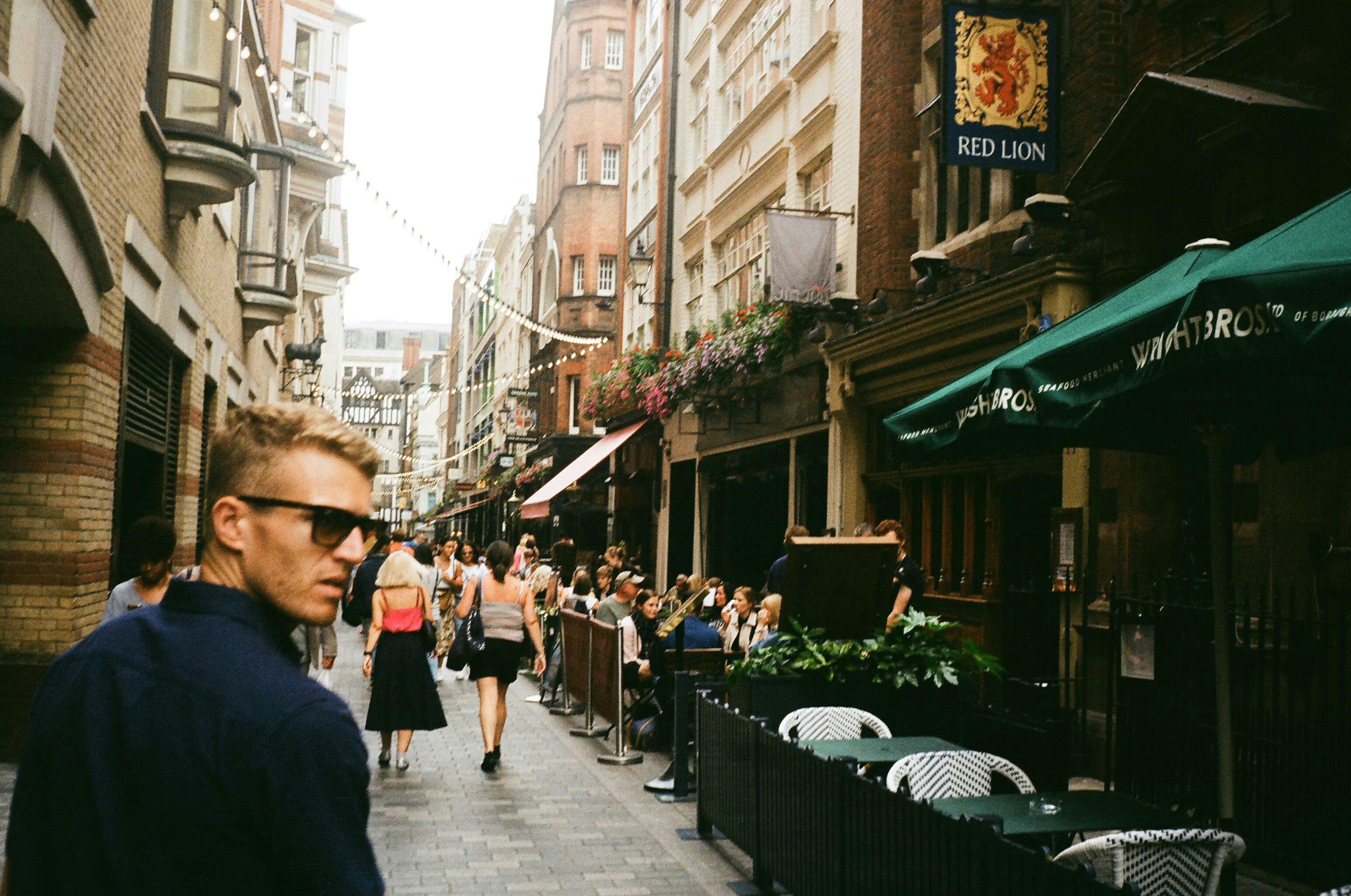 man wearing blue dress shirt, 