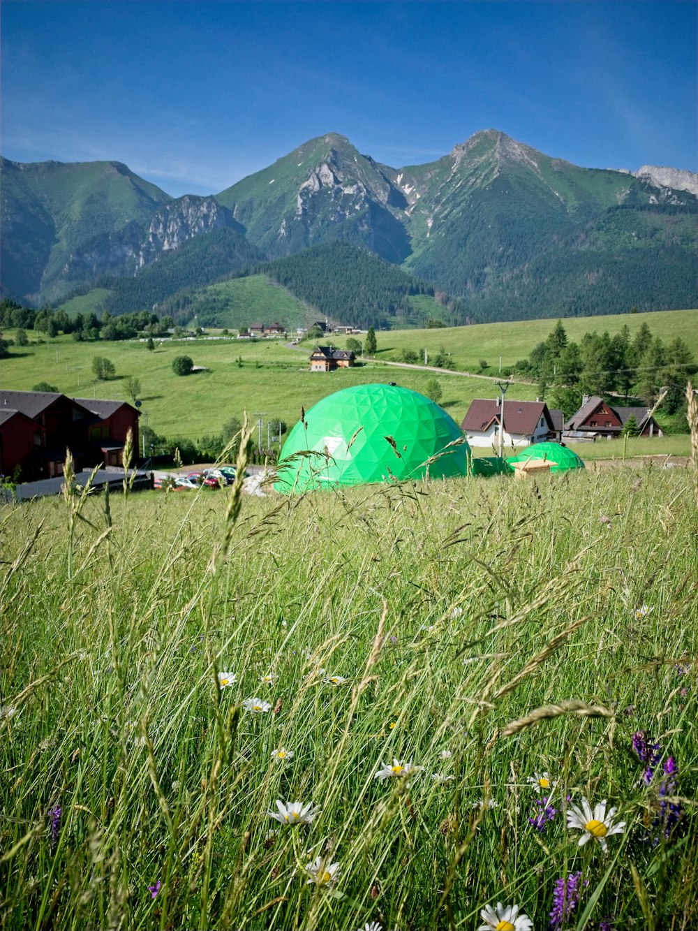 round green dome under white clouds