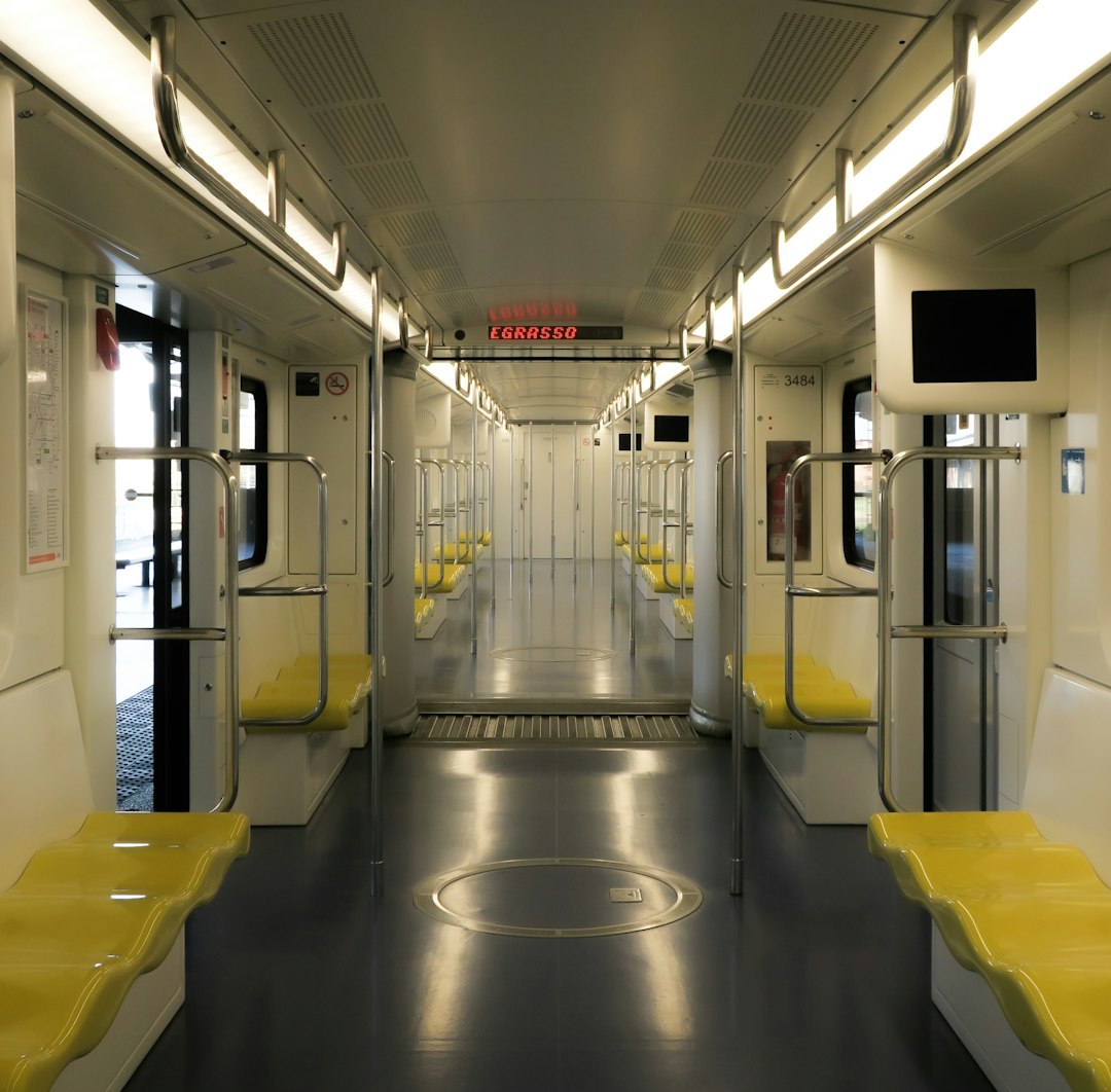 train interior photography