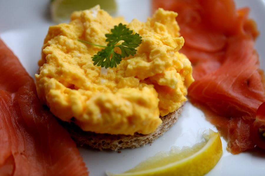 Huevos Revueltos con Salmón Ahumado