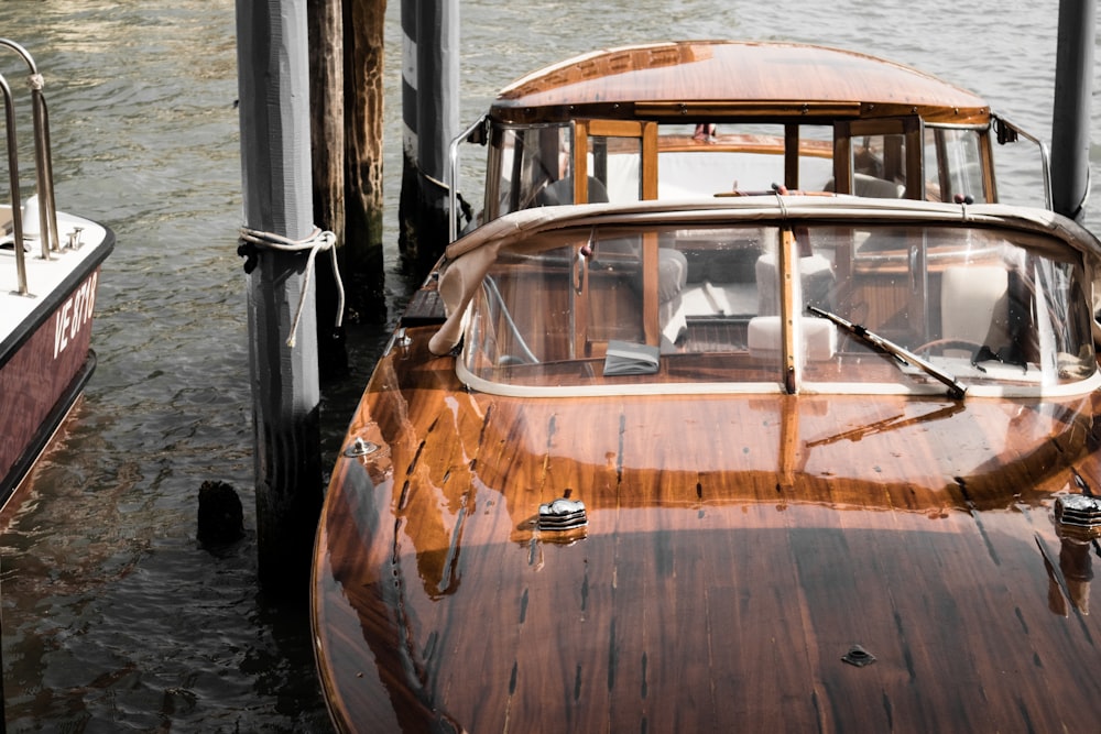 brown yacht