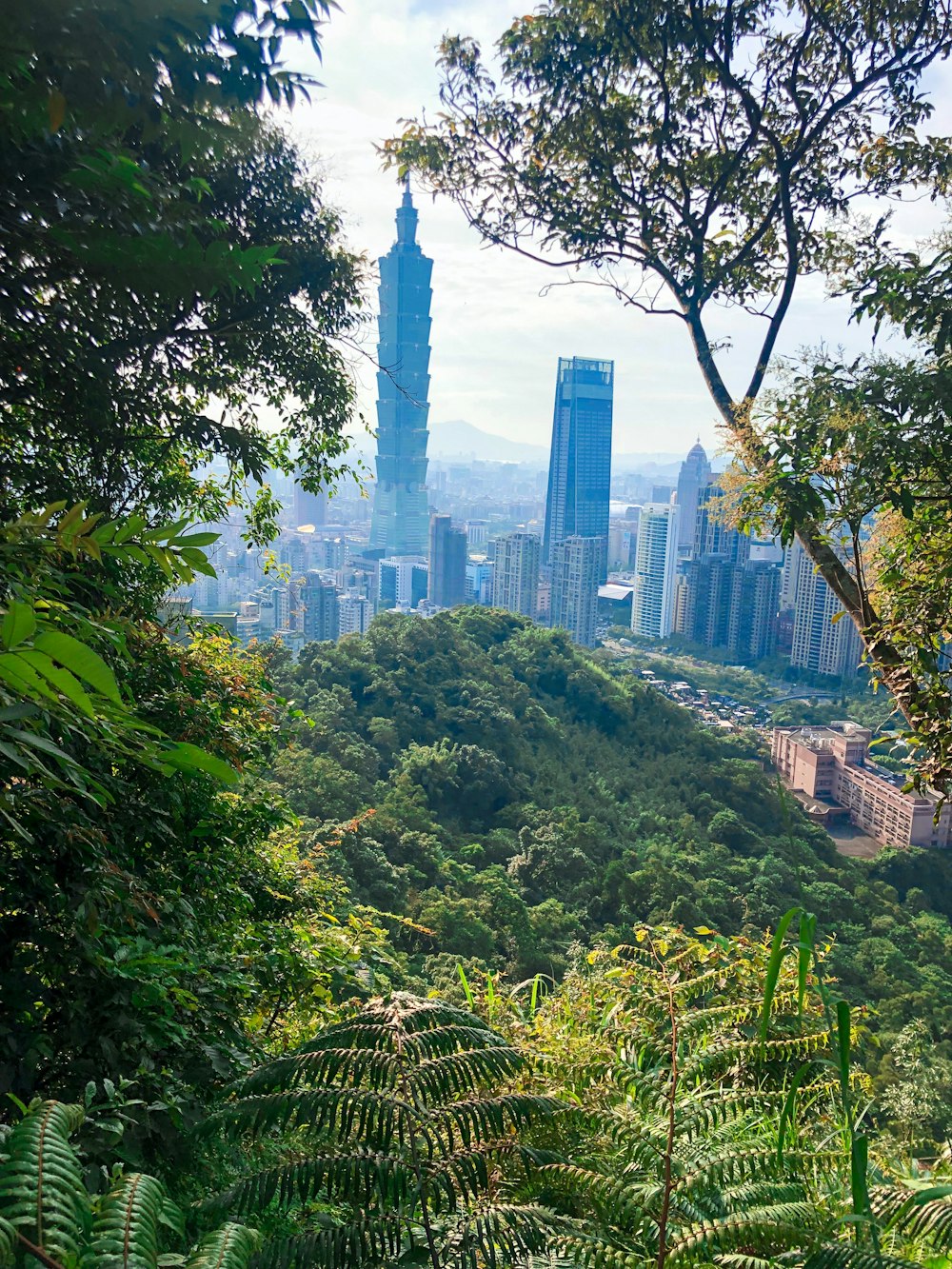 high-angle photography of high-rise buildings