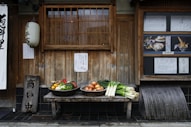 vegetables on wooden desk