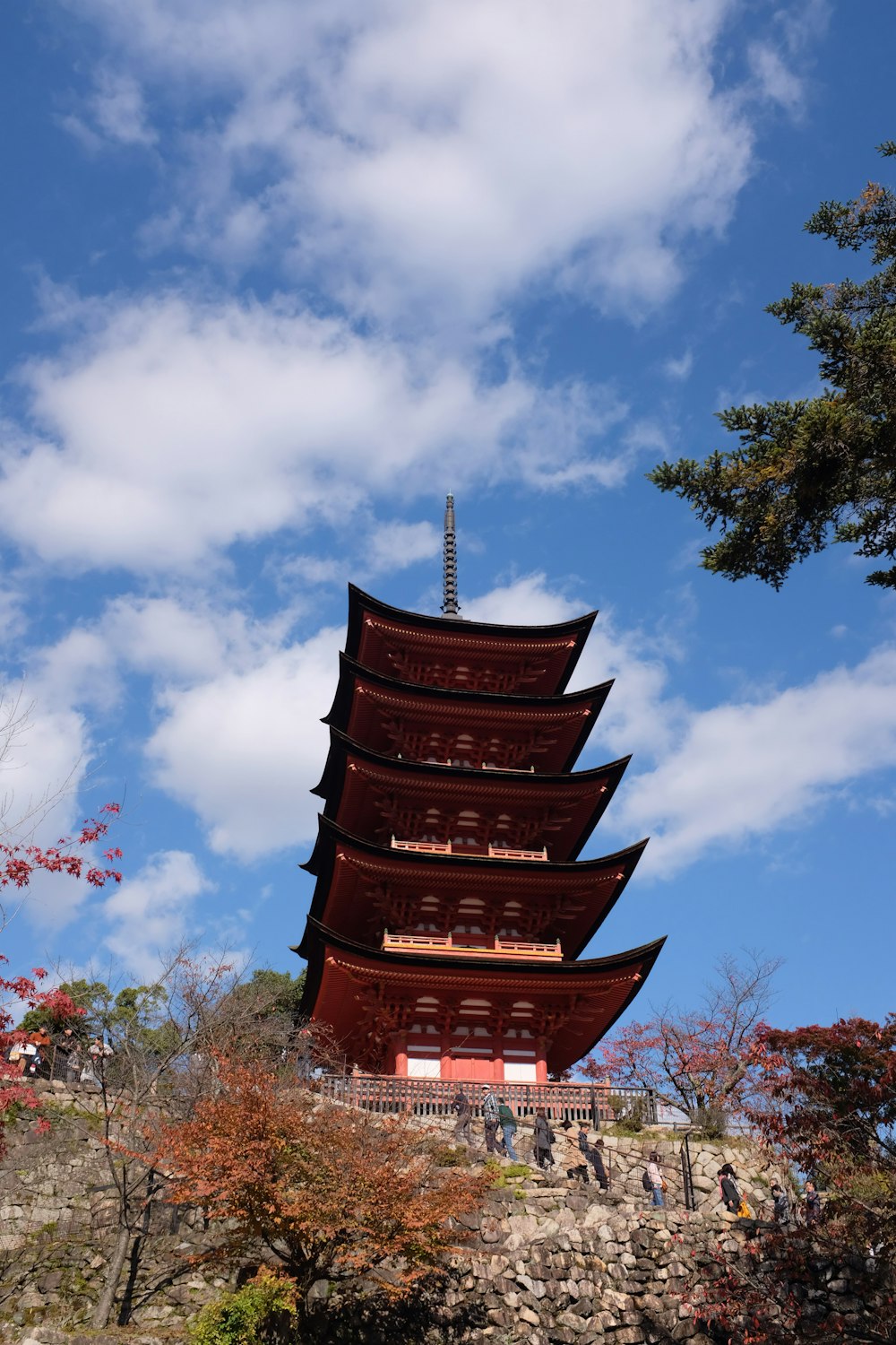 orange and black tower during day