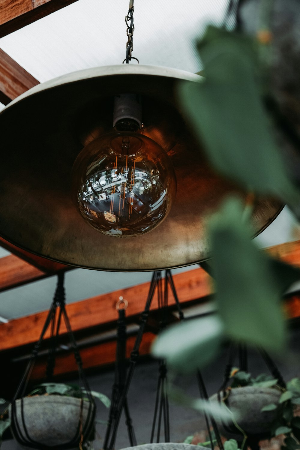 brown pendant lamp