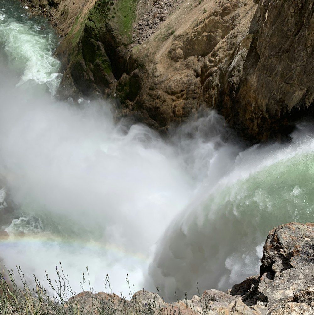 waterfalls at daytime