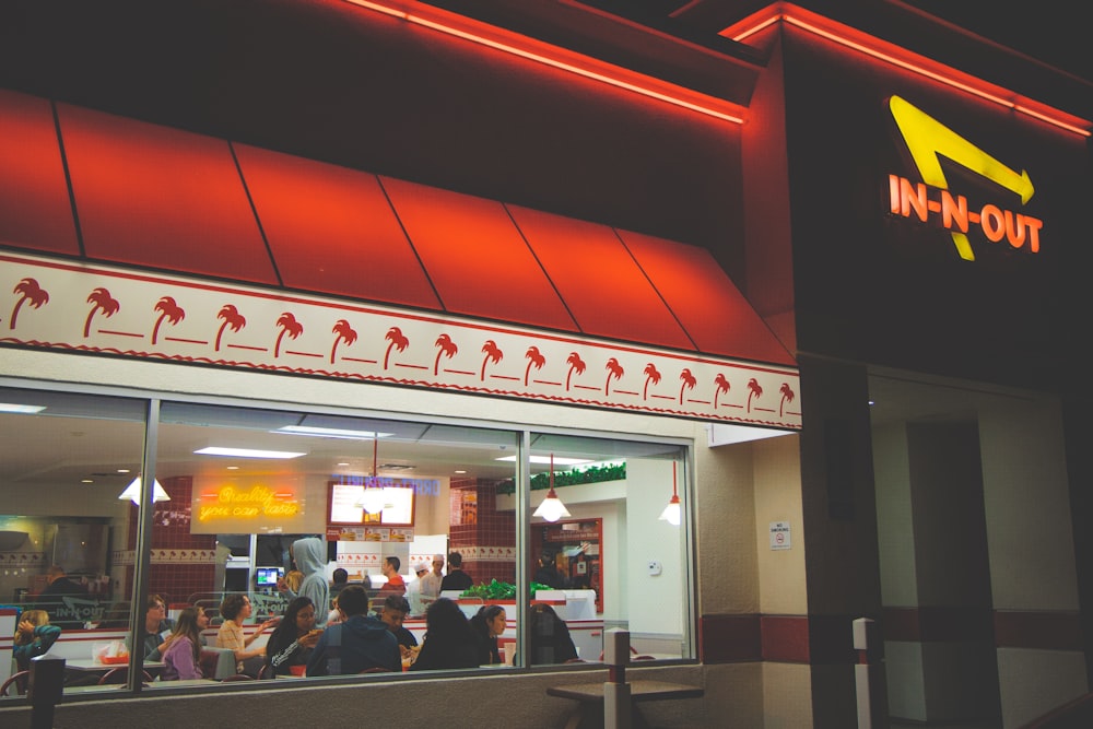 In-N-Out store filled with people