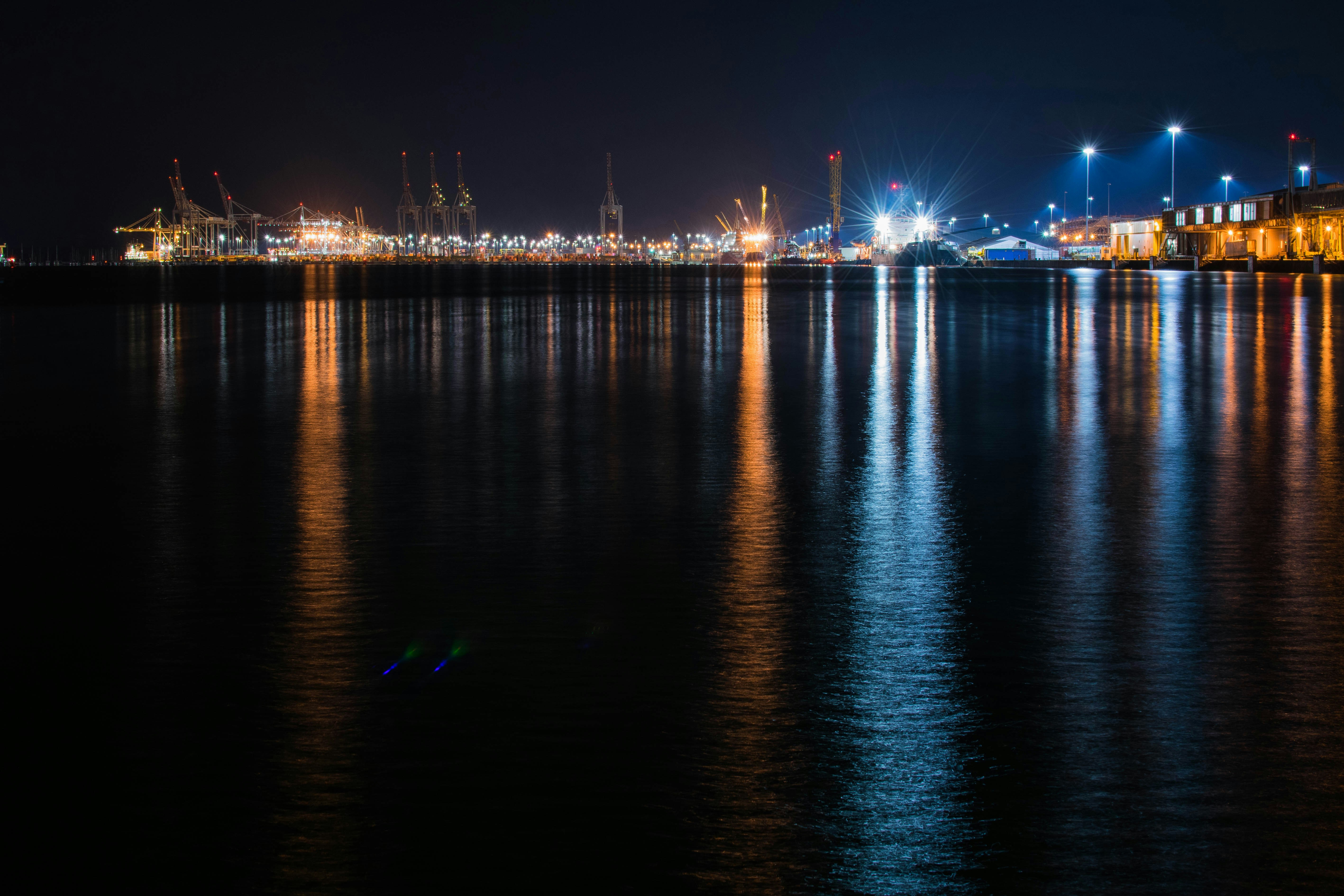seashore near buildings, 
