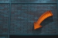 orange arrow signage