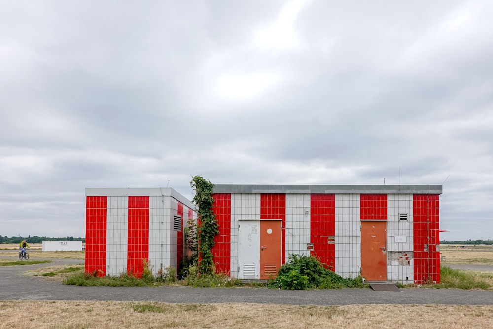 white and red striped building during daytime
