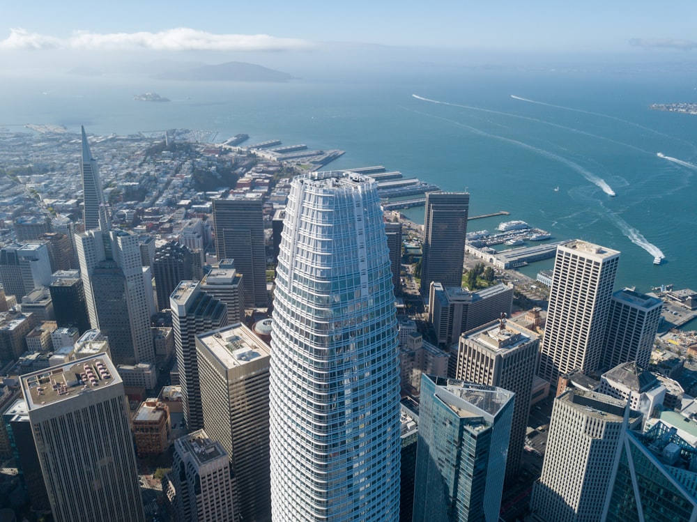 high angle photo of cityscape