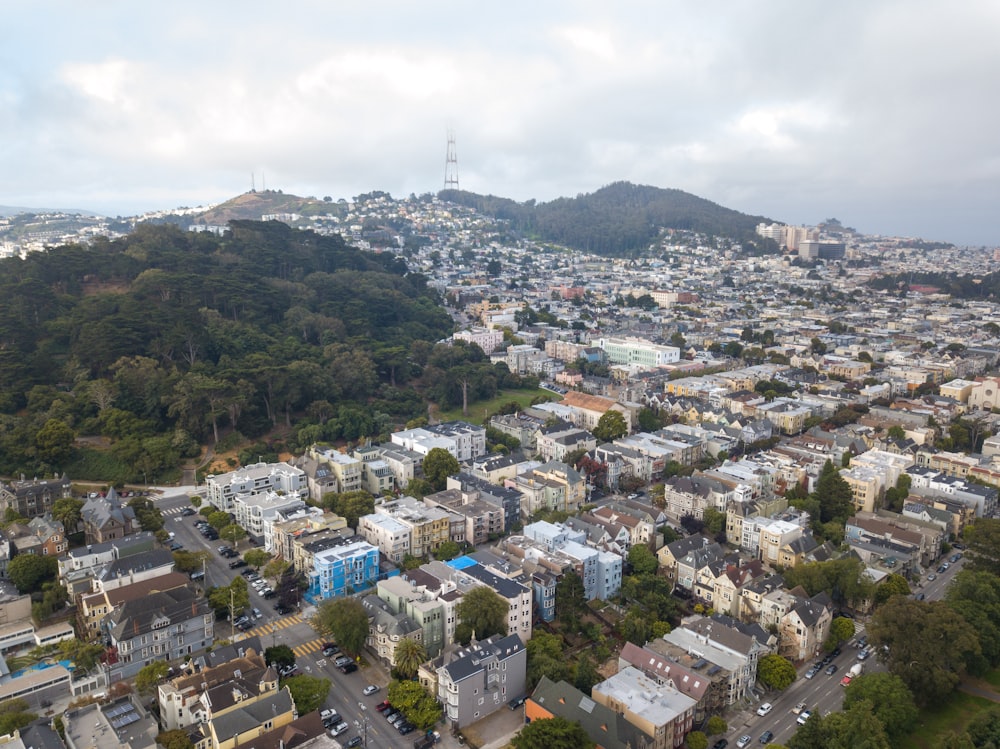 aerial photo of cities