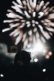 fireworks at night