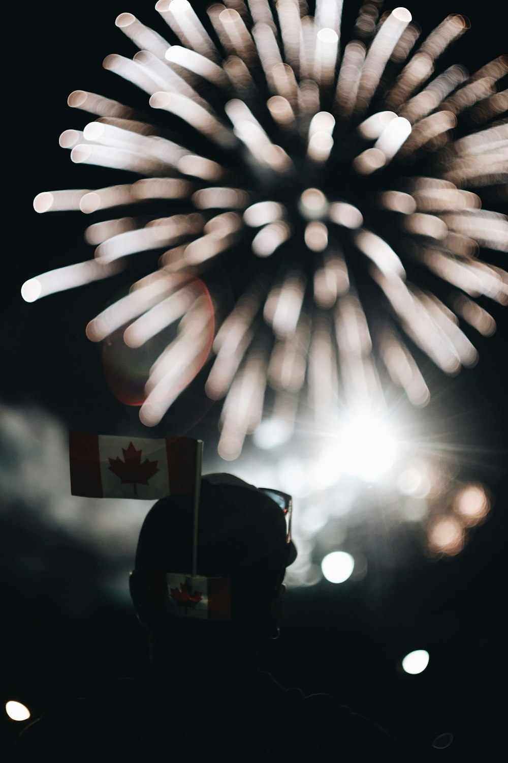 fireworks at night