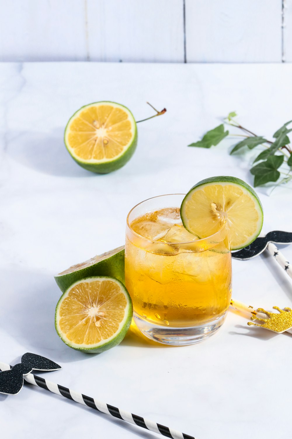 Orange geschnittene Zitronen Nahaufnahme Fotografie