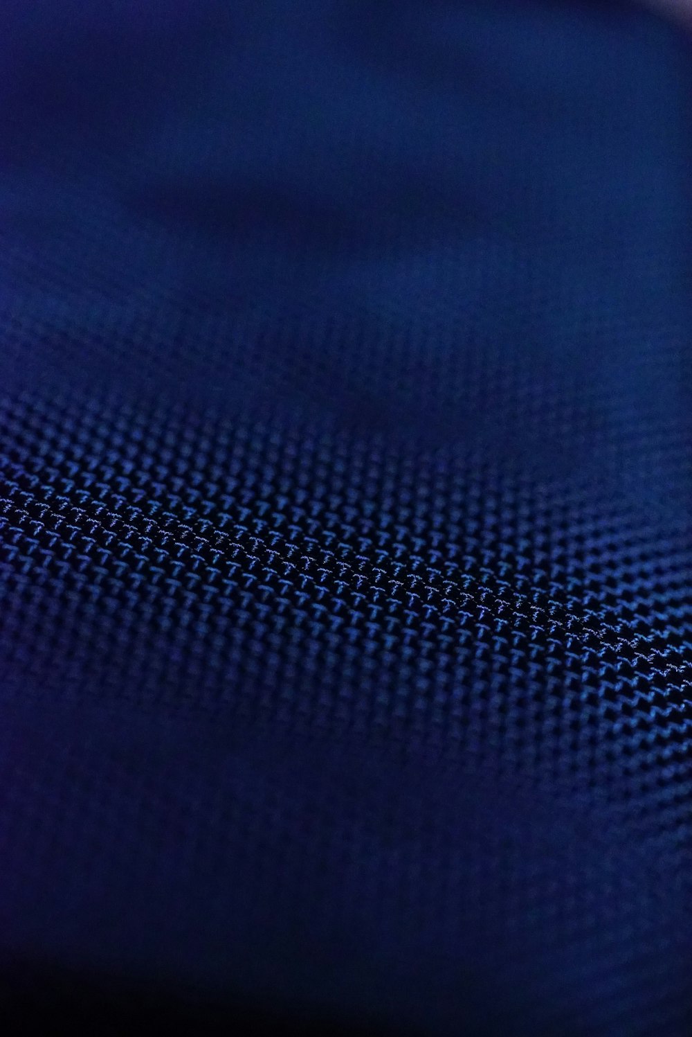 a close up view of a blue cloth