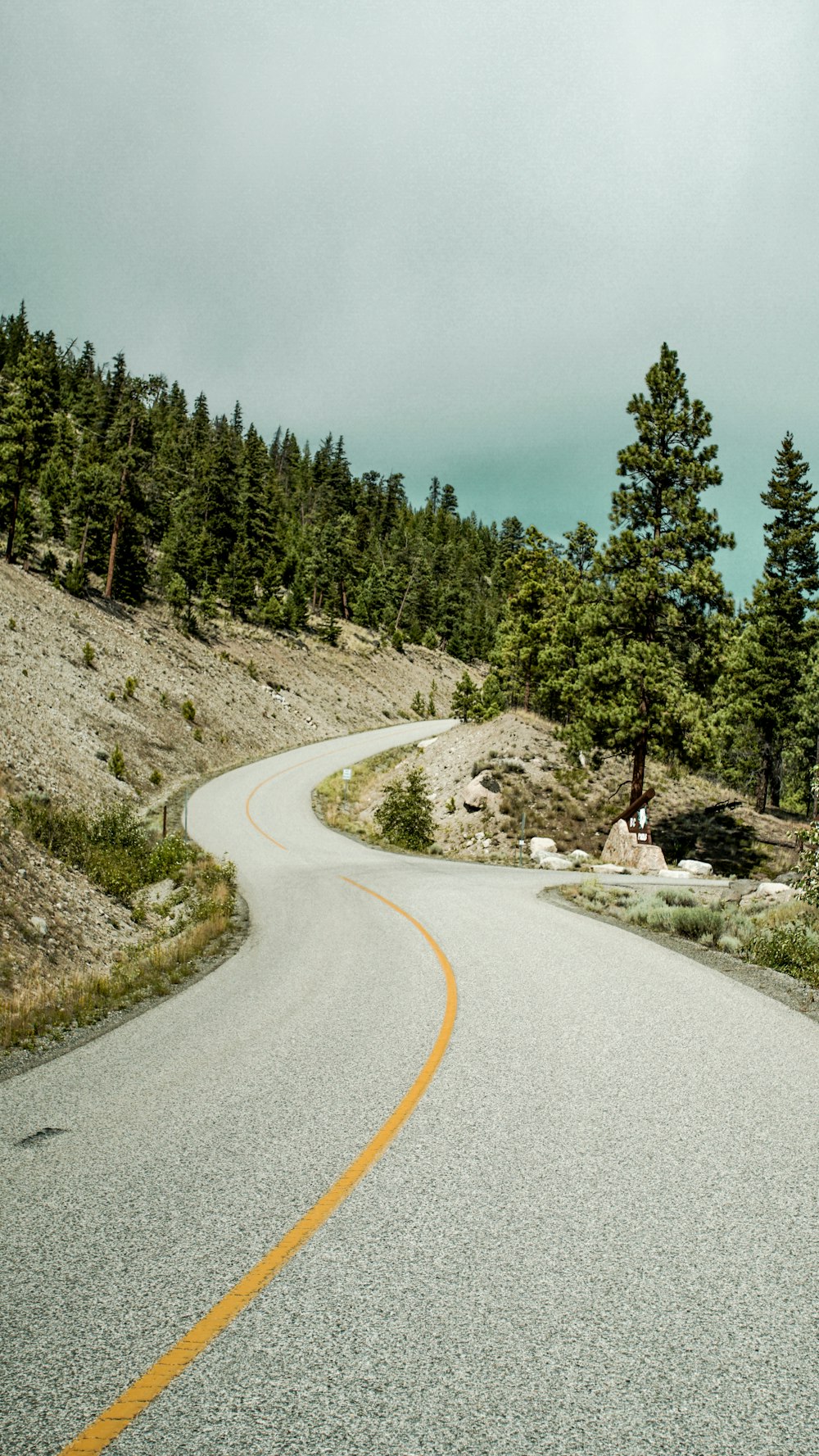 black concrete road close-up photography