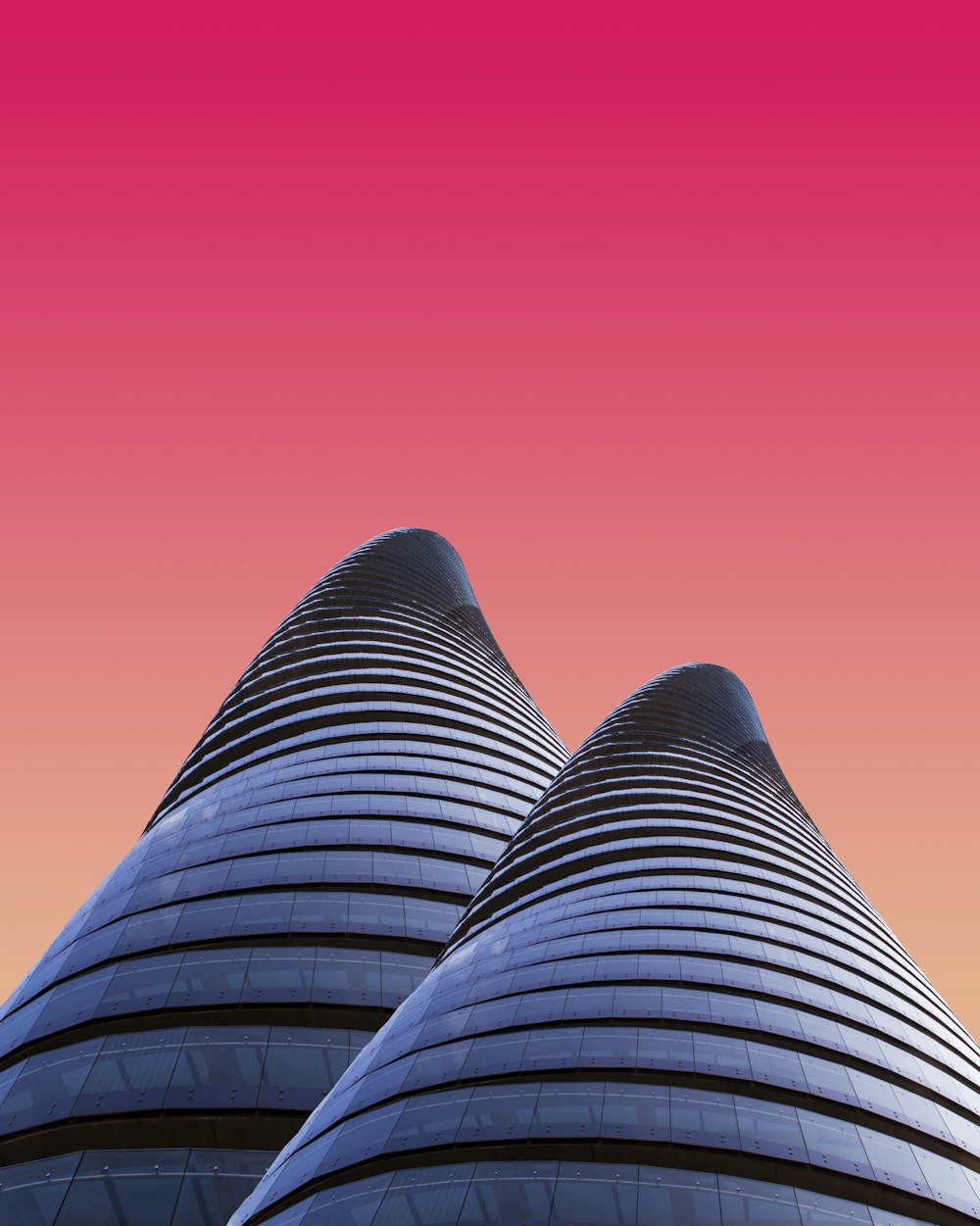 Dos rascacielos grises