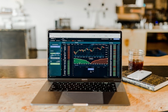 Accounting Software showing graphs and cash flows for agency business.