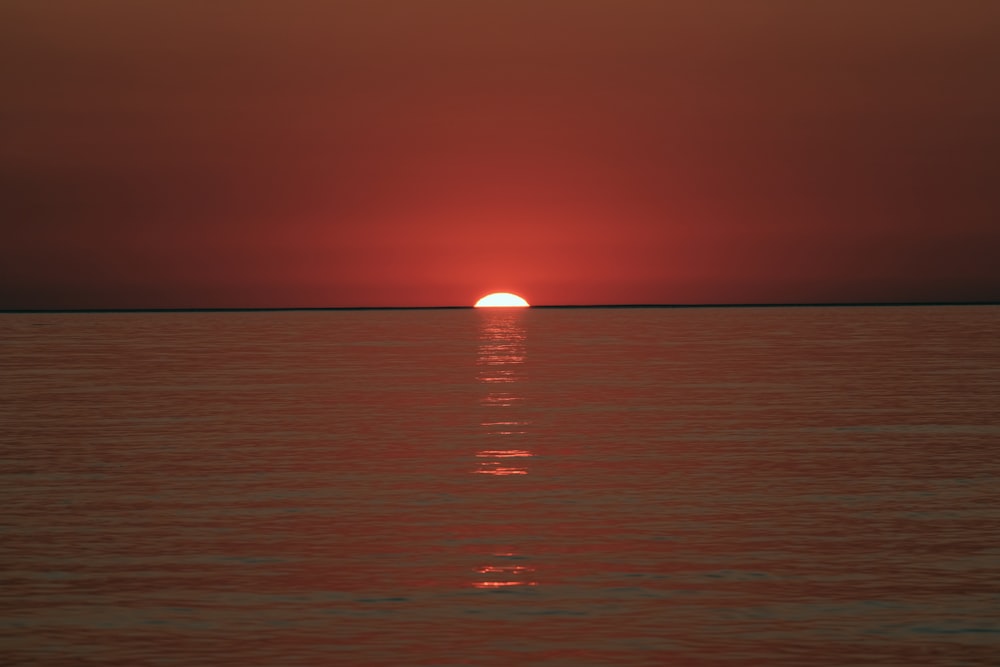 beach during sunset