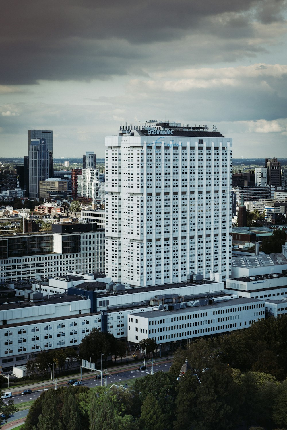 white high-rise building