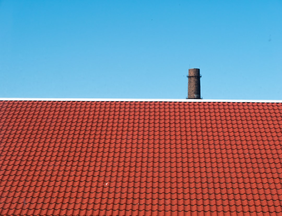  brown roof across blue sky roof