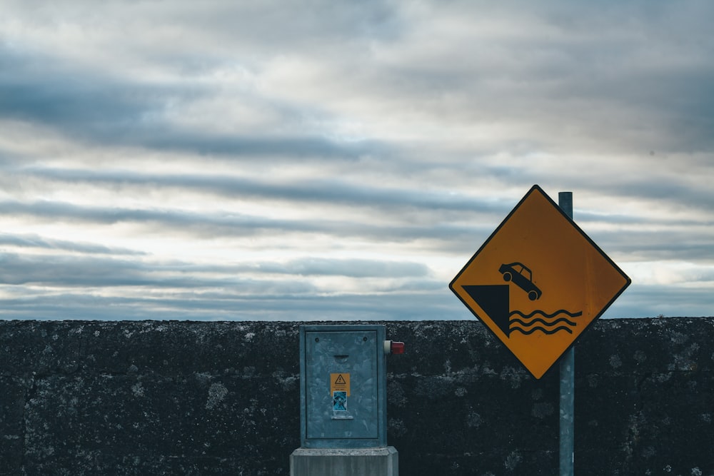 orange and black signage