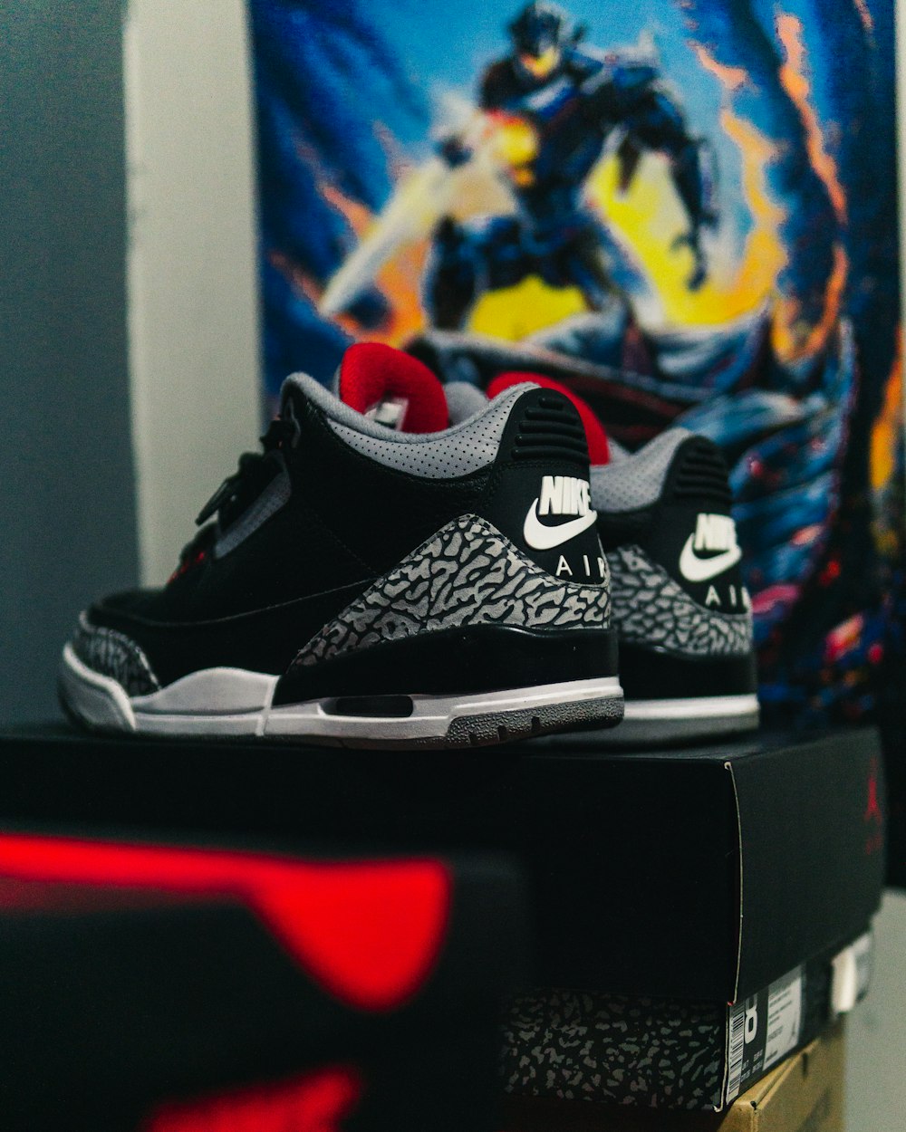 Foto de par de Air Jordan 3 negro-rojo-blanco con caja – Imagen gratuita  Calzado en Unsplash