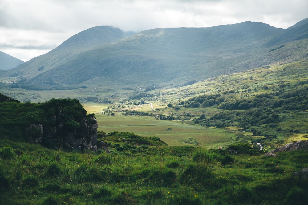 green mountain at daytime