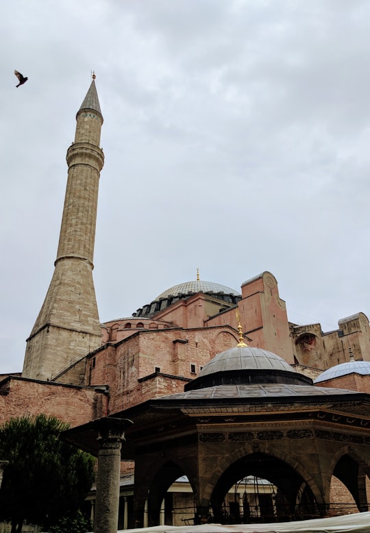 brown and black concrete building at daytime in Hagia Sophia Museum Turkey