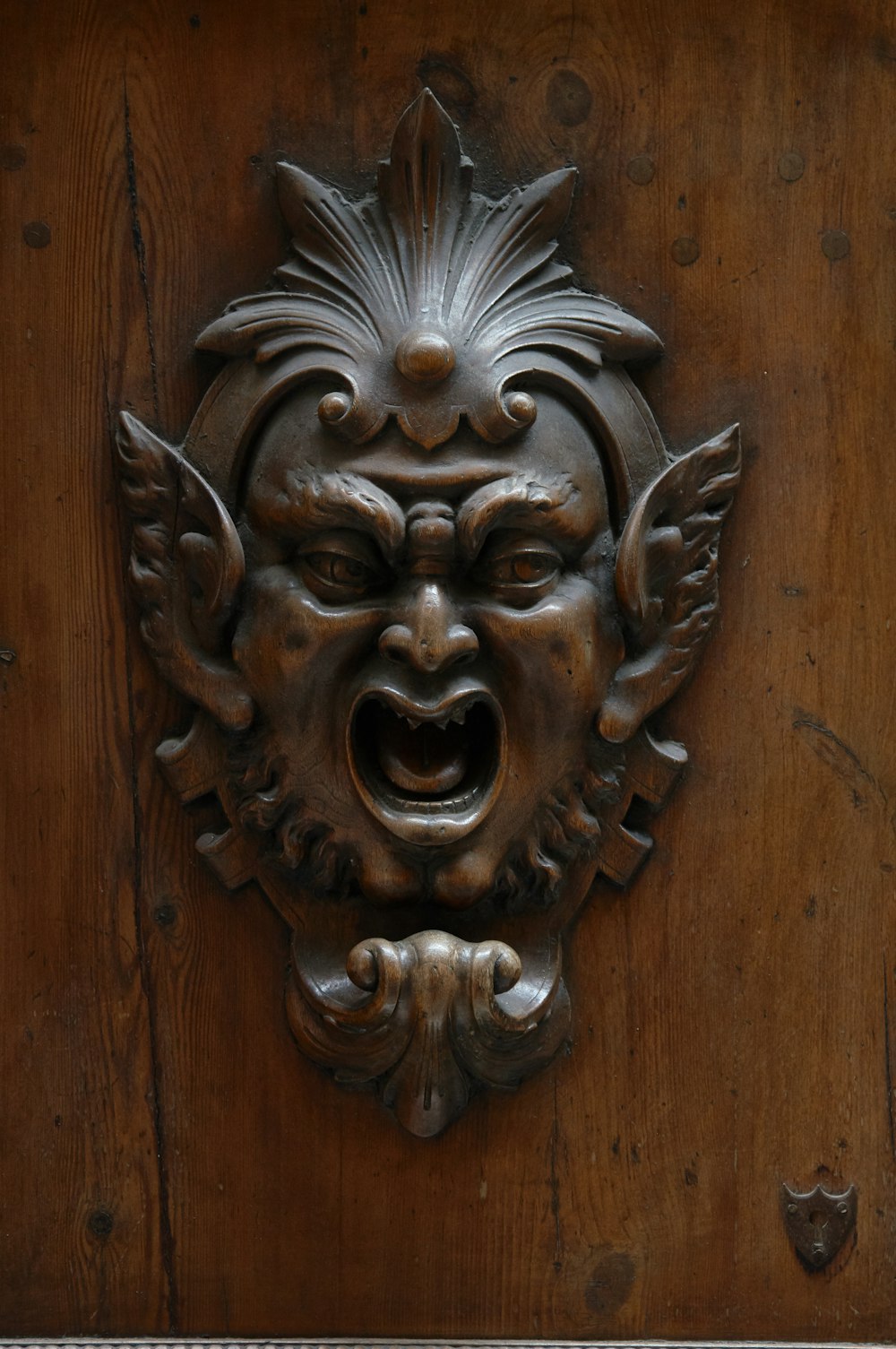 gray door knocker